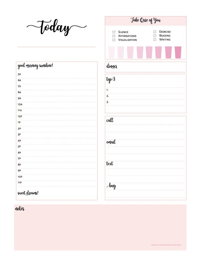 FREE Printable - How to Plan Your Day for Maximum Efficiency #planning #planner #planyourday