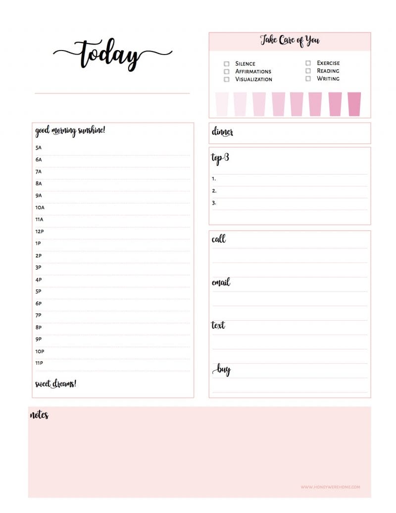 How Plan Your Day for Maximum Efficiency w FREE Printable