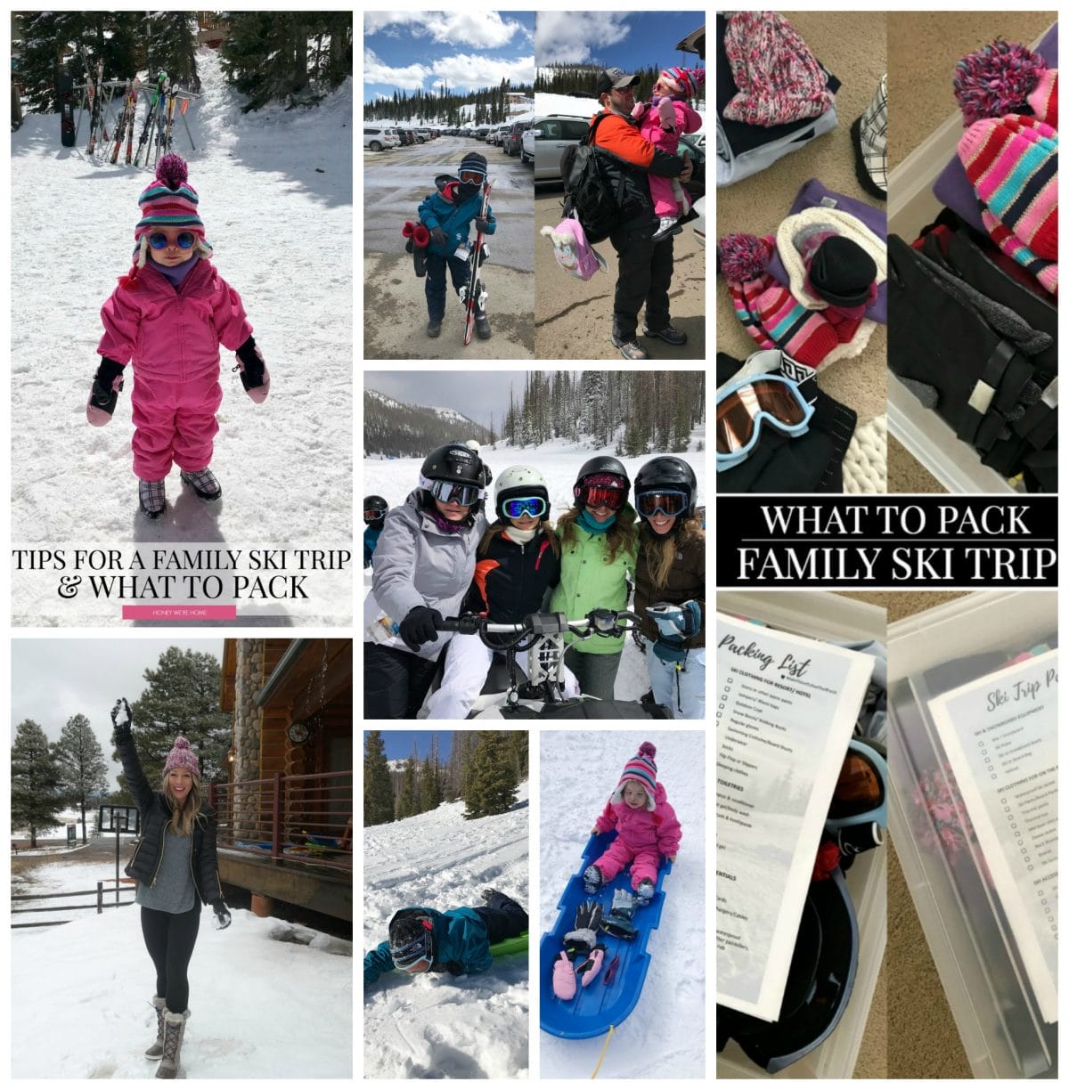 Ski trip Collage