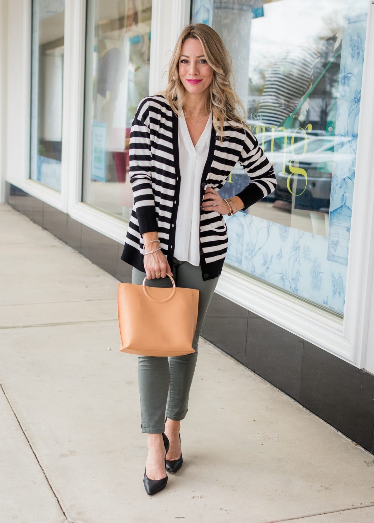 Skimmer Jeans and striped cardigan-1-3Skimmer Jeans and striped cardigan-1-3