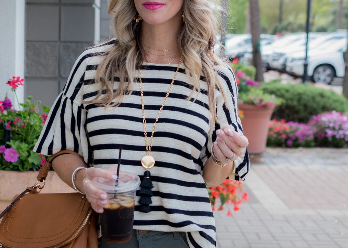 Skimmer Jeans and striped top-1-4