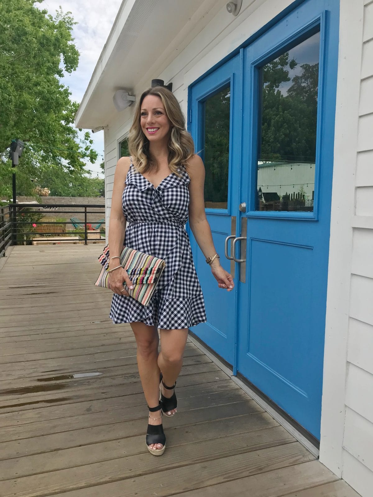 Spring and Summer fashion - gingham dress