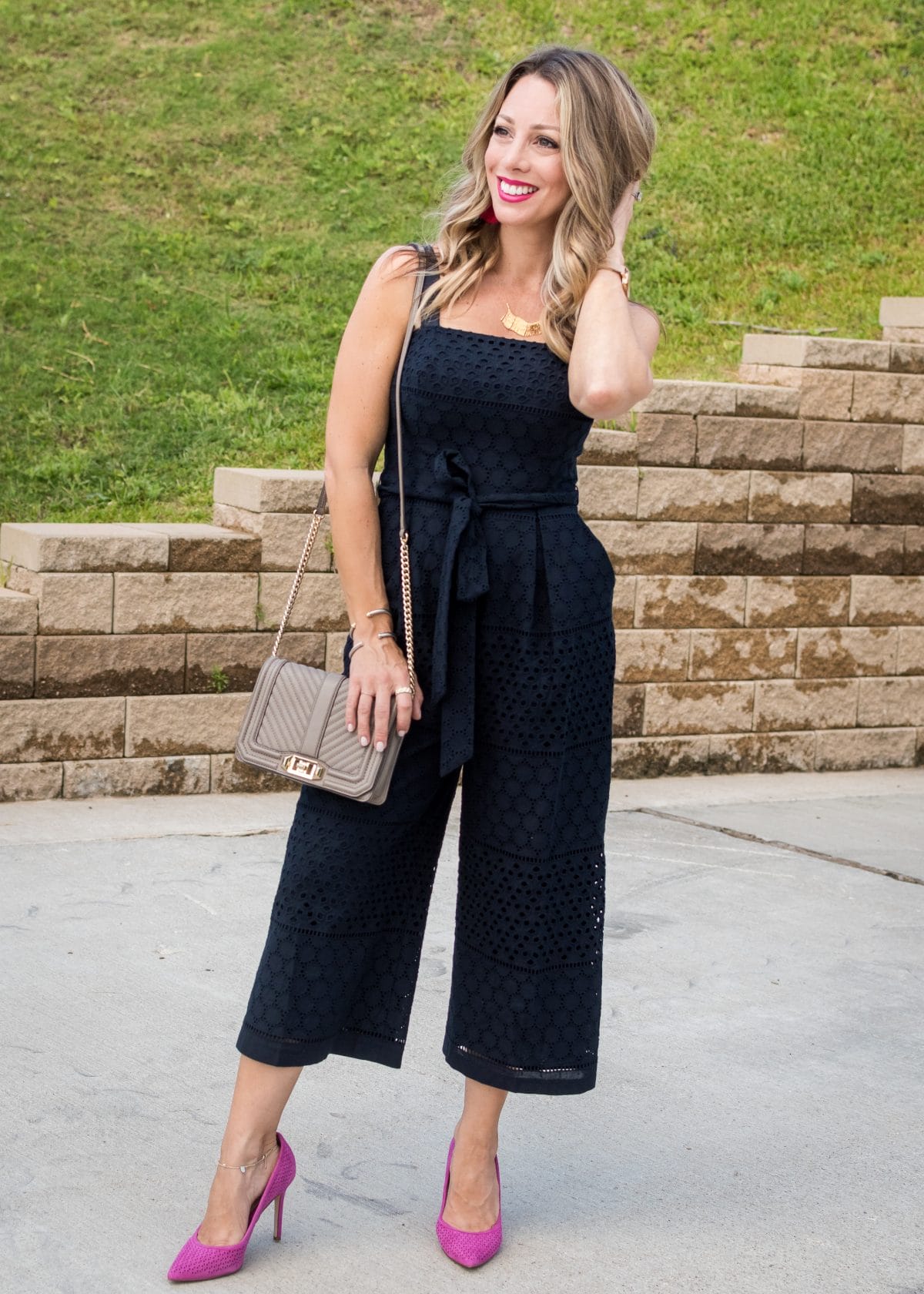 navy summer jumpsuit