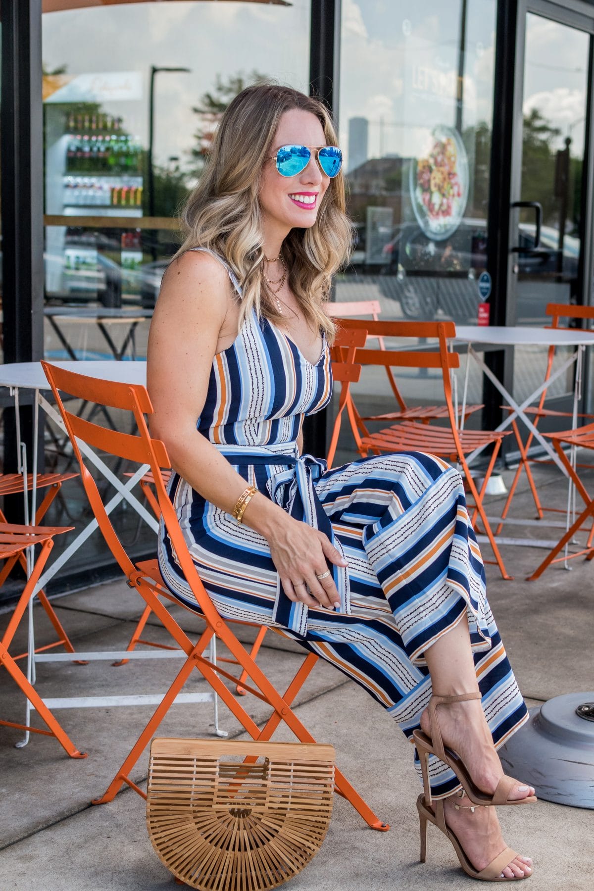 striped summer jumpsuits