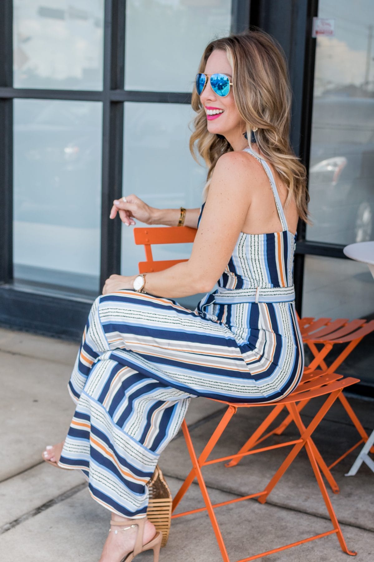 striped summer jumpsuits
