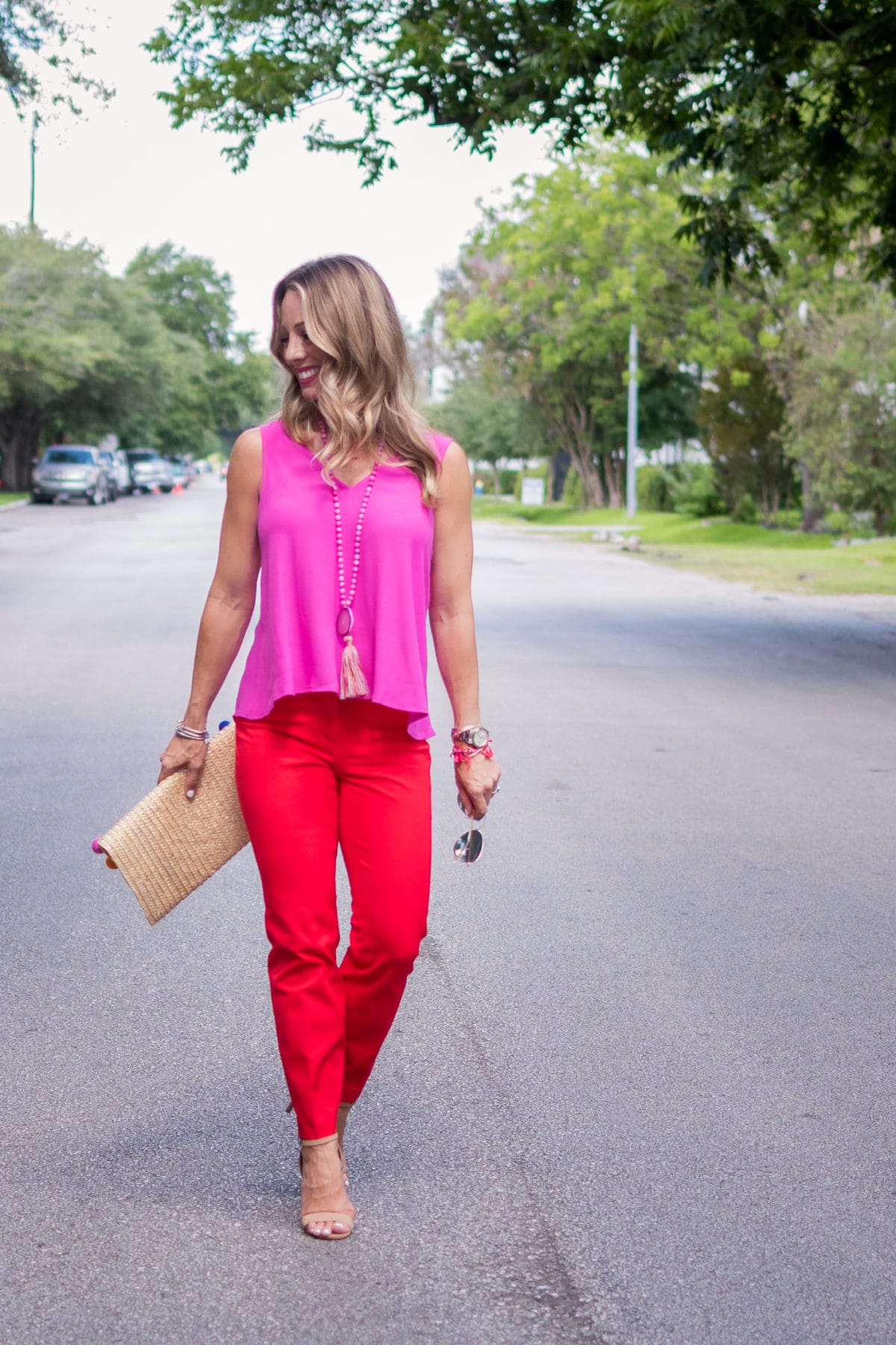 Hot clearance red pants