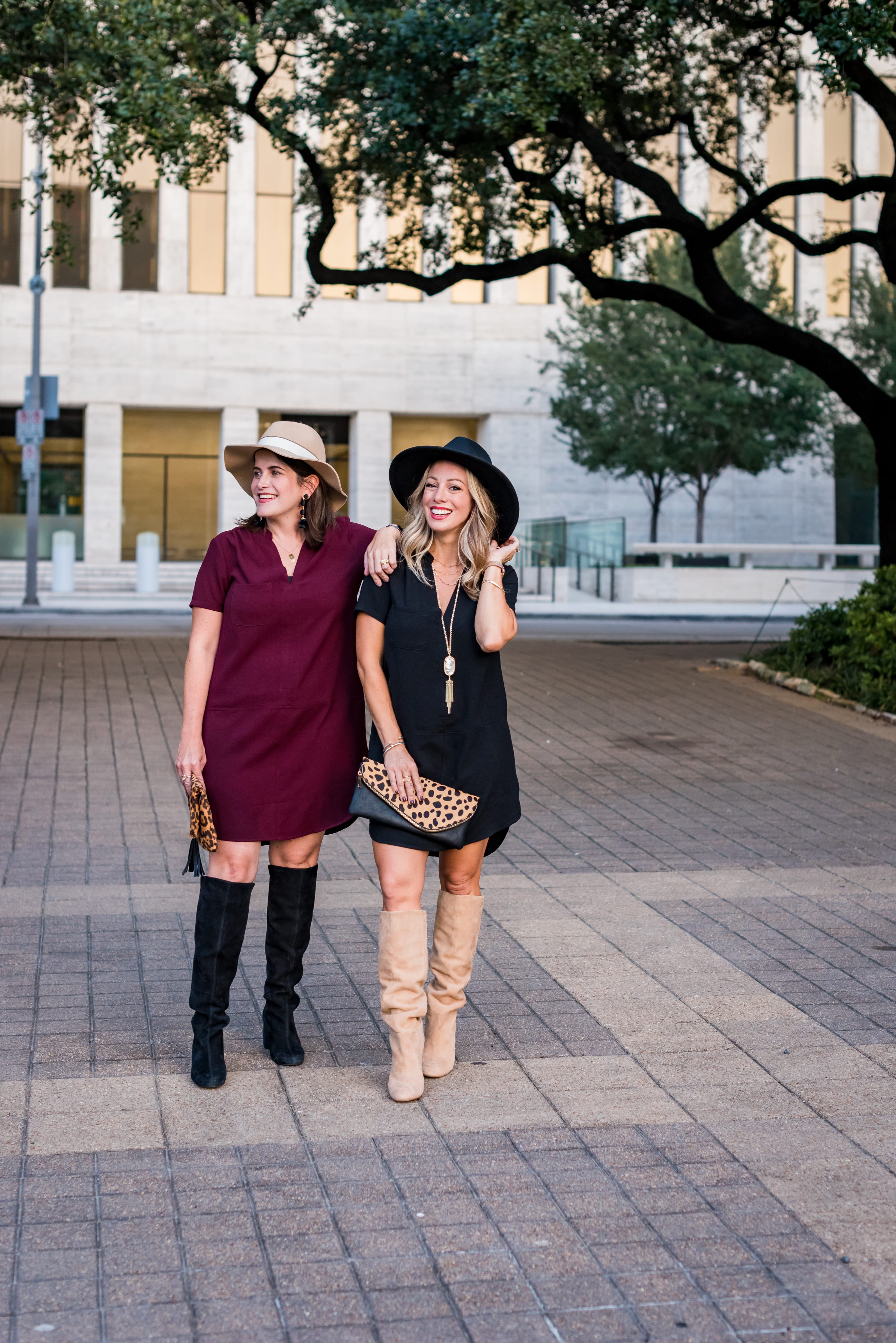 Style A Friend How To Wear A TShirt Dress in the Fall Honey We