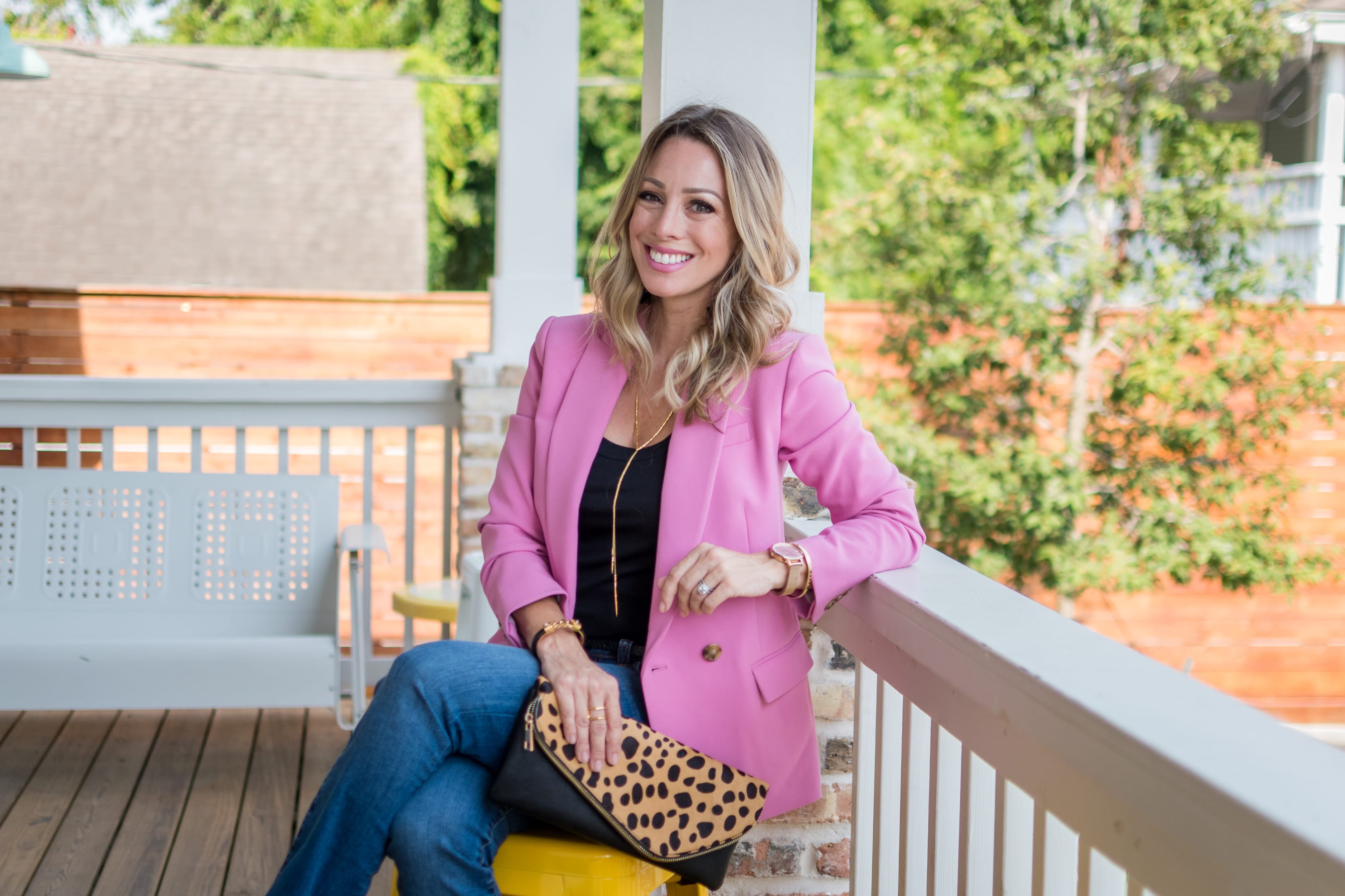 Pink fashion tank outfit