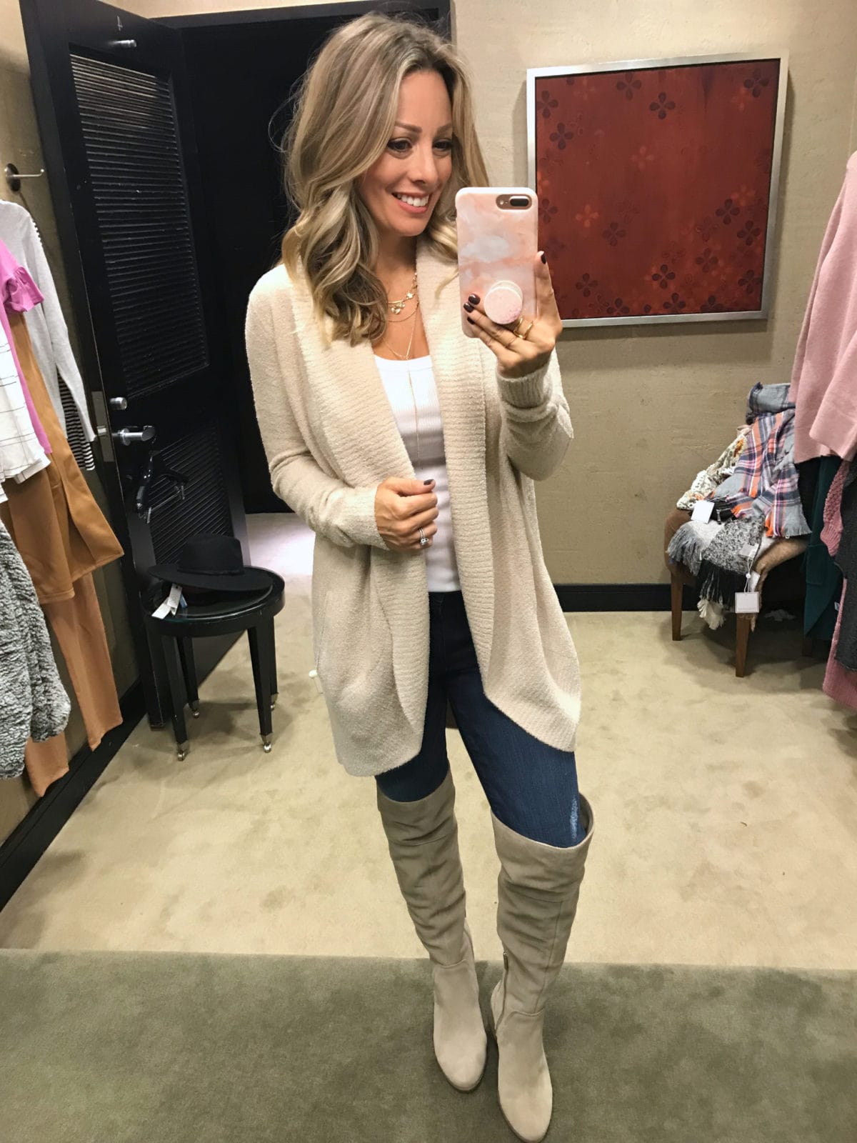 2018 nordstrom anniversary sale try on haul barefoot dreams cardigan