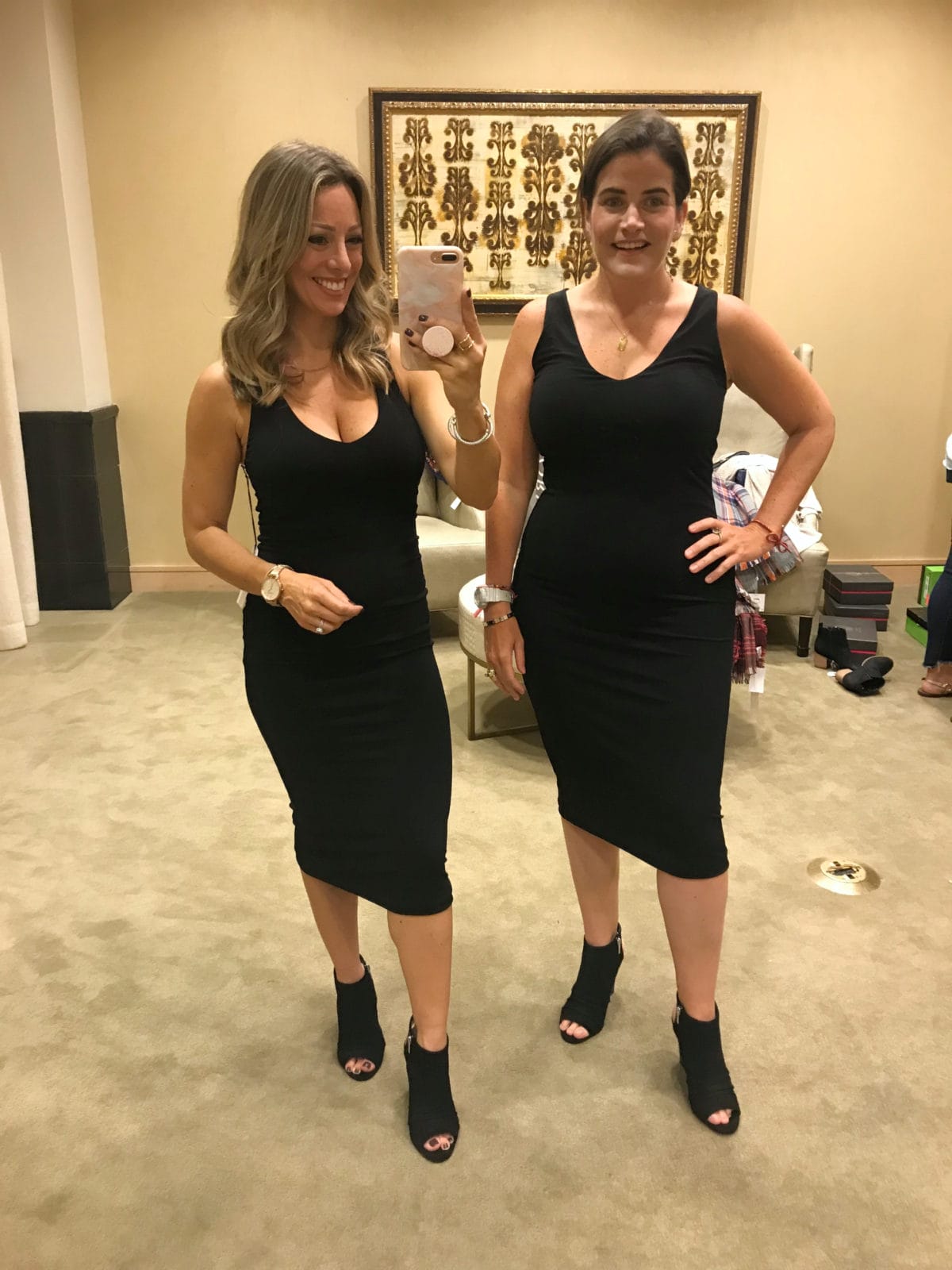 Nordstrom Anniversary Sale try-on black body con dress