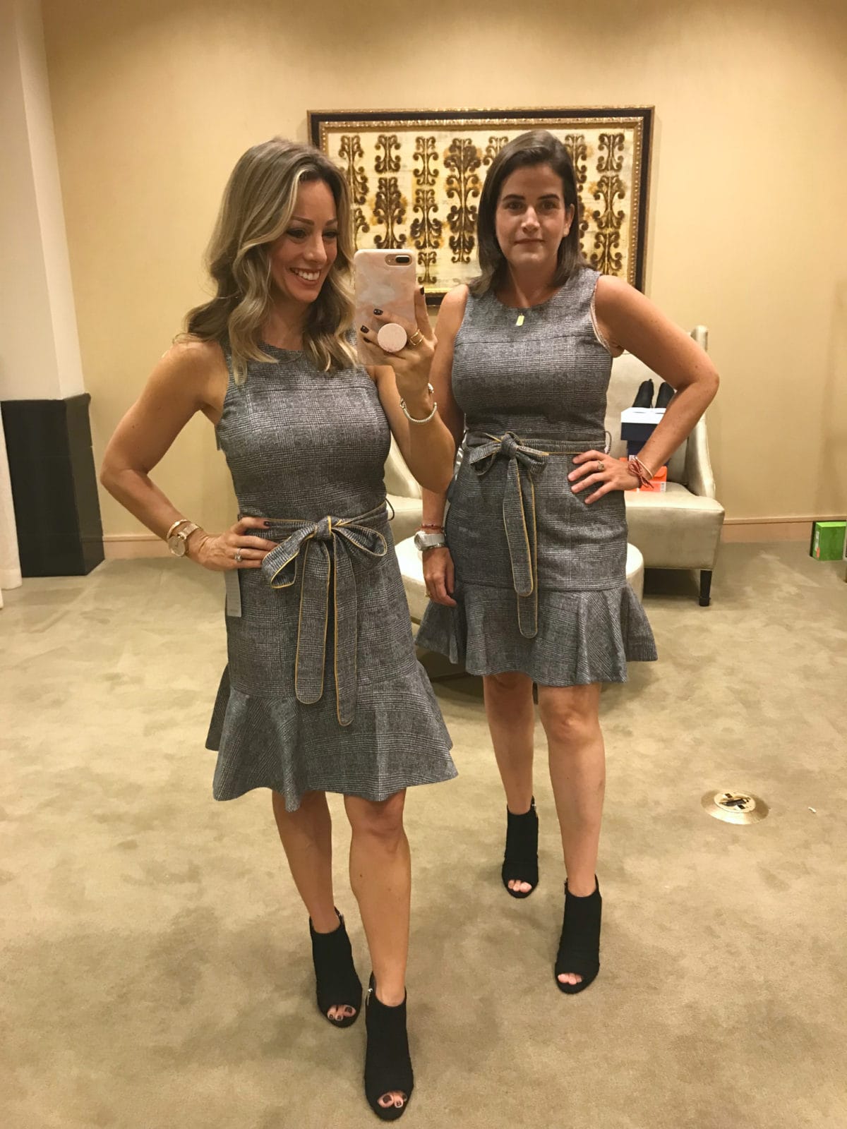 Nordstrom Anniversary Sale try-on plaid dress