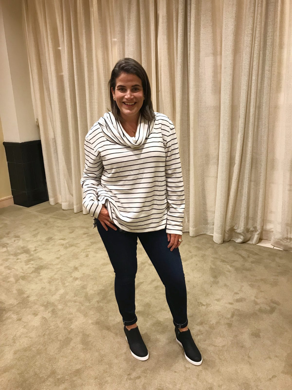 Nordstrom Anniversary Sale try-on stripe tunic