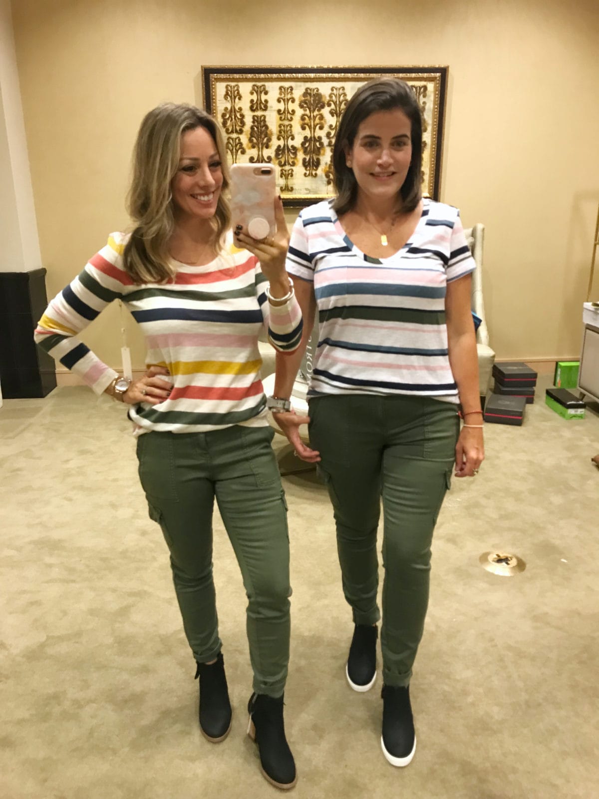 Nordstrom Anniversary Sale try-on striped tee