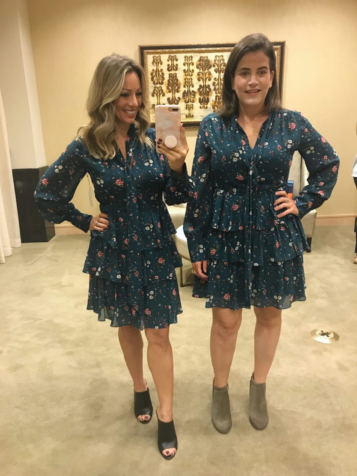 Nordstrom Anniversary Sale try-on tiered floral dress
