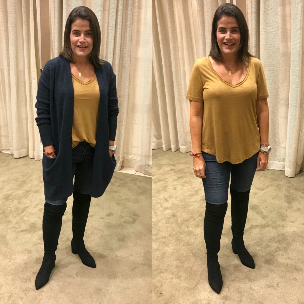 Nordstrom Anniversary Sale try-on over the knee boots