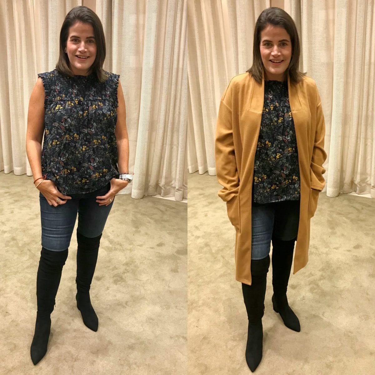 Nordstrom Anniversary Sale try-on caslon floral top