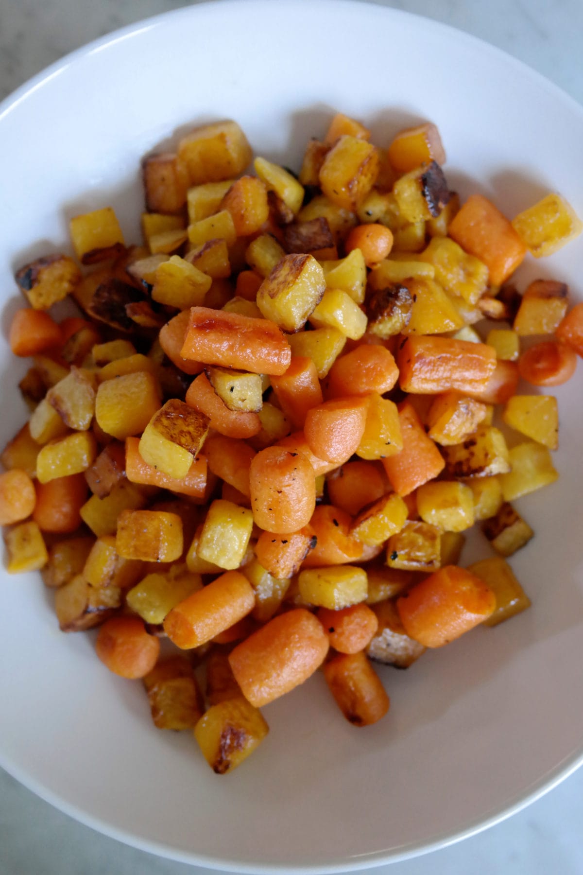 what i eat in a week Roasted carrots and butternut squash
