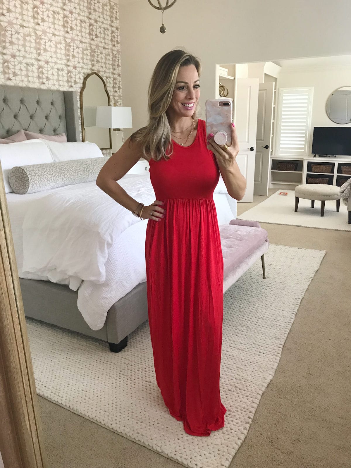 Amazon clothing Haul red maxi dress