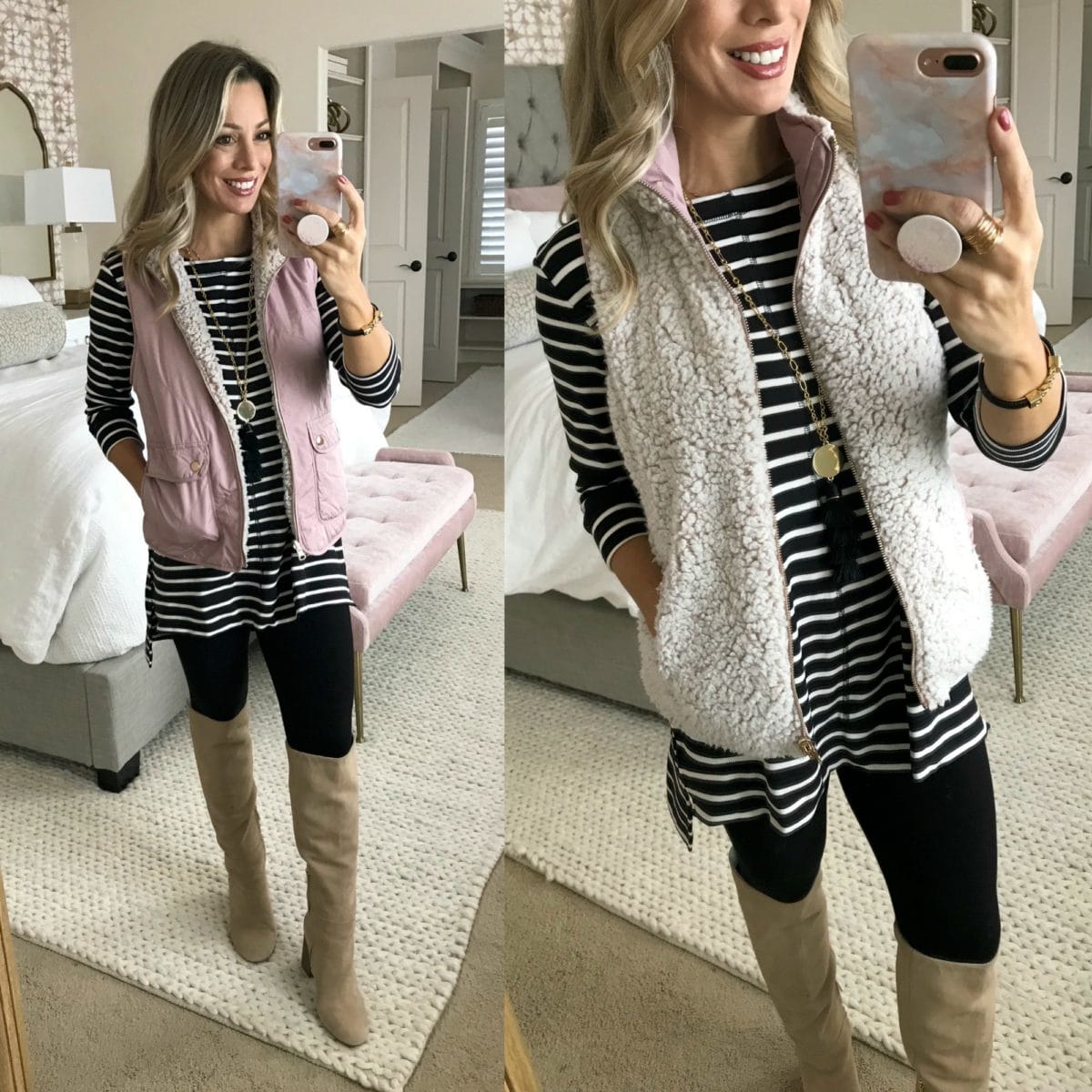 tunic with leggings vest and boots