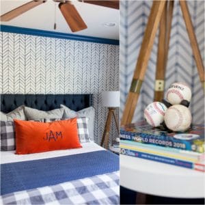 Boy's Baseball Bedroom Makeover • Honey We're Home