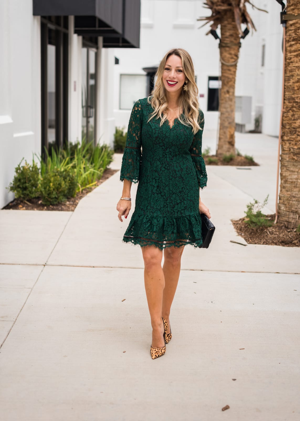 Holiday green hot sale dress