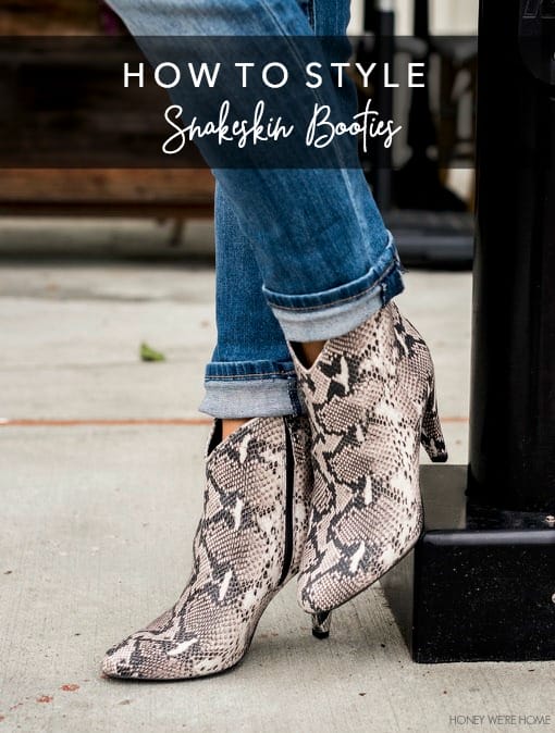How to Style Snakeskin Booties