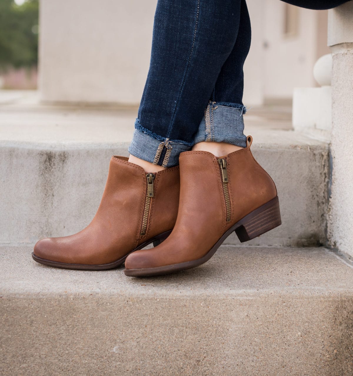 Lucky Brand brown booties