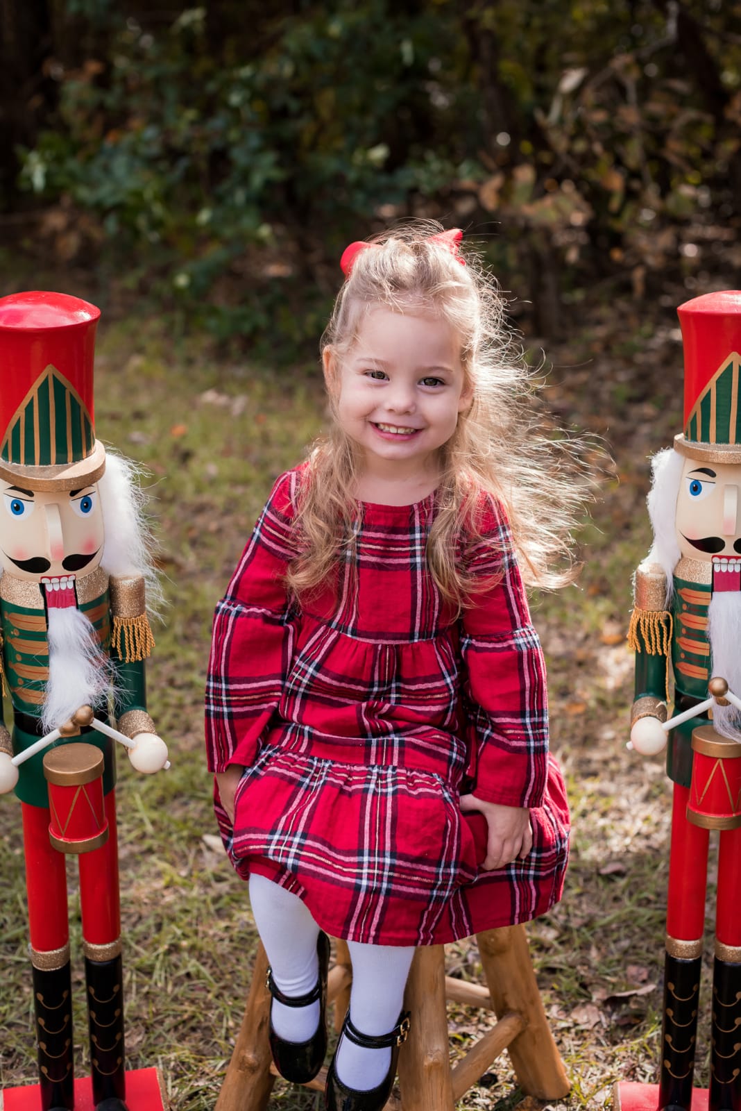 Mother Daughter Christmas outfits red plaid (2)