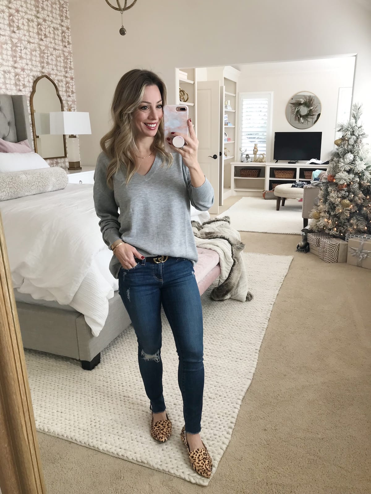 Amazon Fashion Haul - jeans and grey pullover