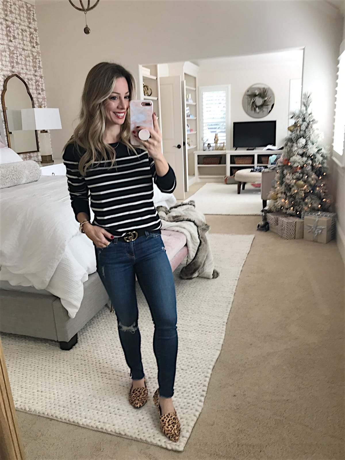 Amazon Fashion Haul - jeans and striped pullover