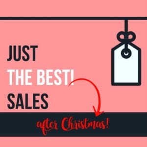 Just The Best (After Christmas) Sales - Honey We're Home