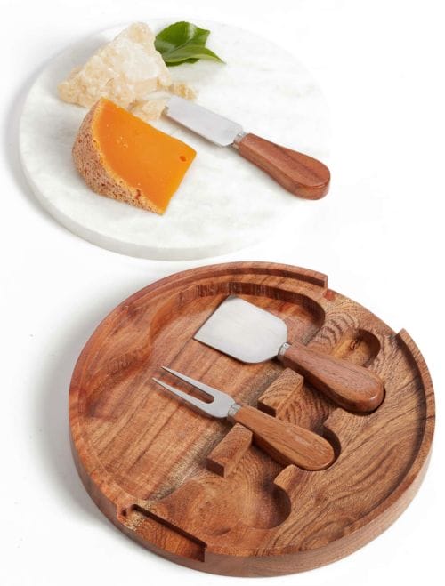 Marble Cheese Board and Knife set