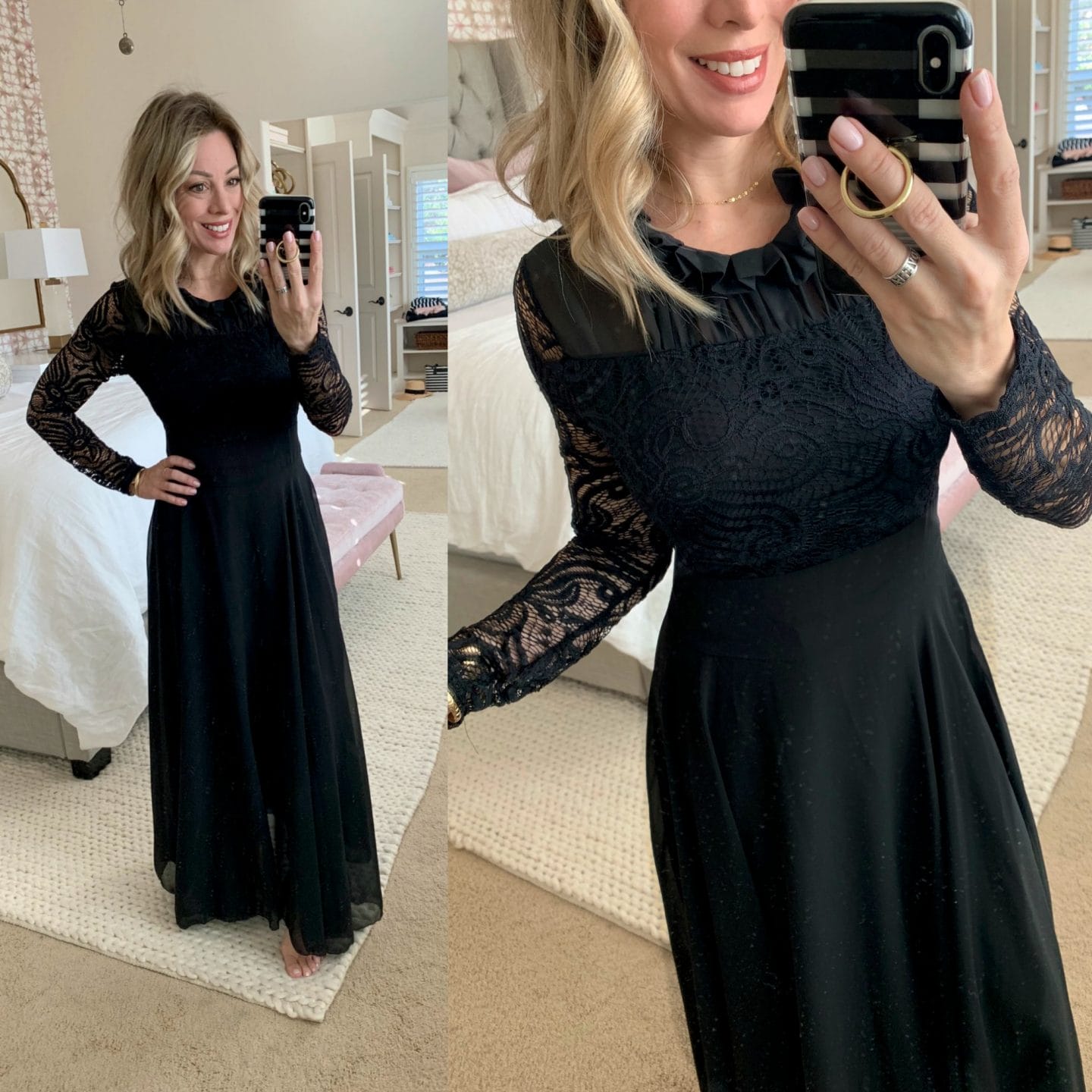 Amazon fashion long black dress