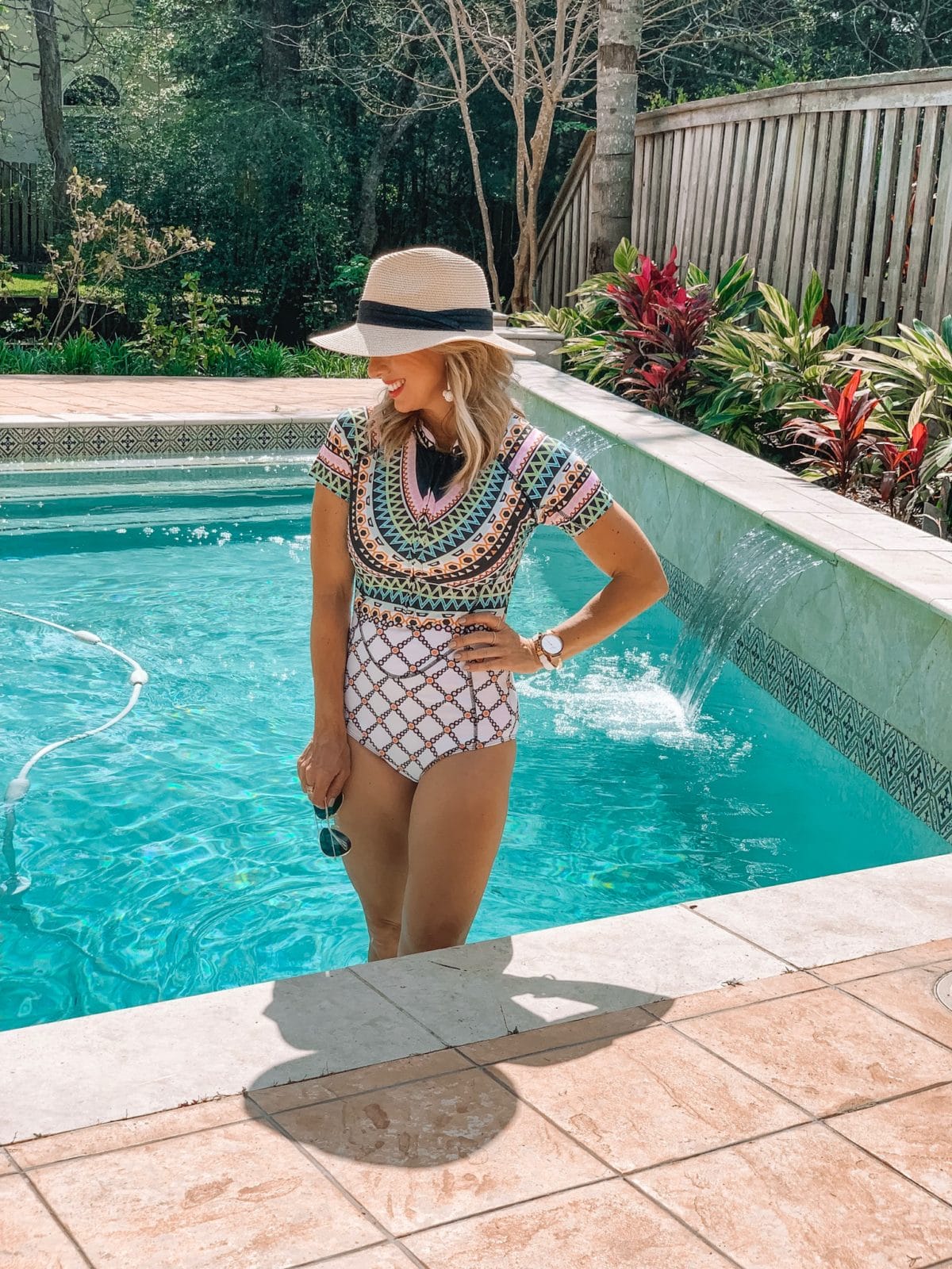 Amazon Fashion Prime Day Haul - zip up rashguard swimsuit