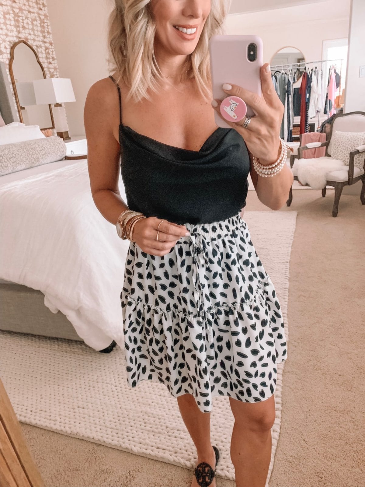 Amazon Fashion Haul - Cowl Neck Top with a Leopard Skirt