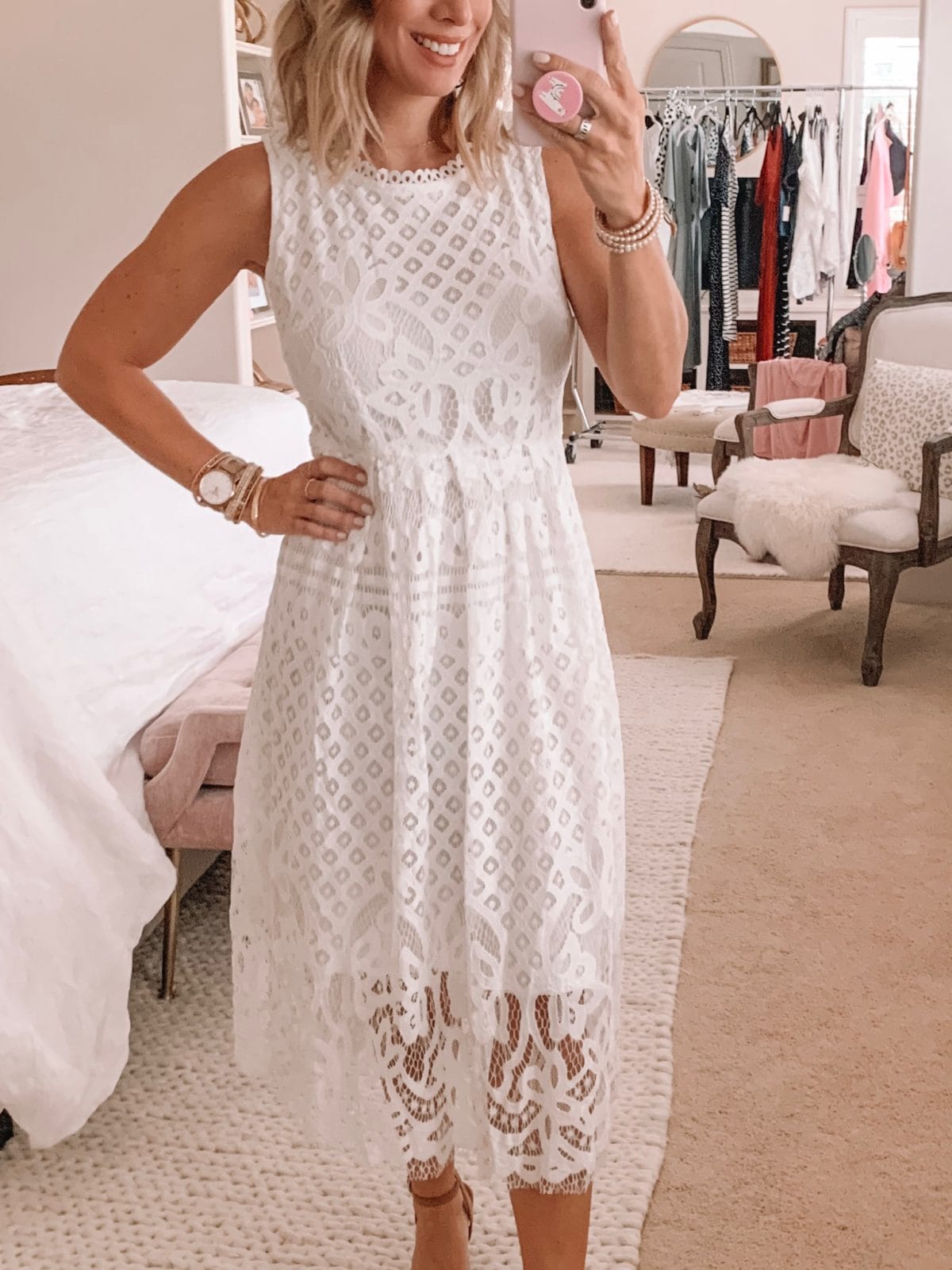 Amazon Fashion Haul - Sleeveless Lace Midi Dress