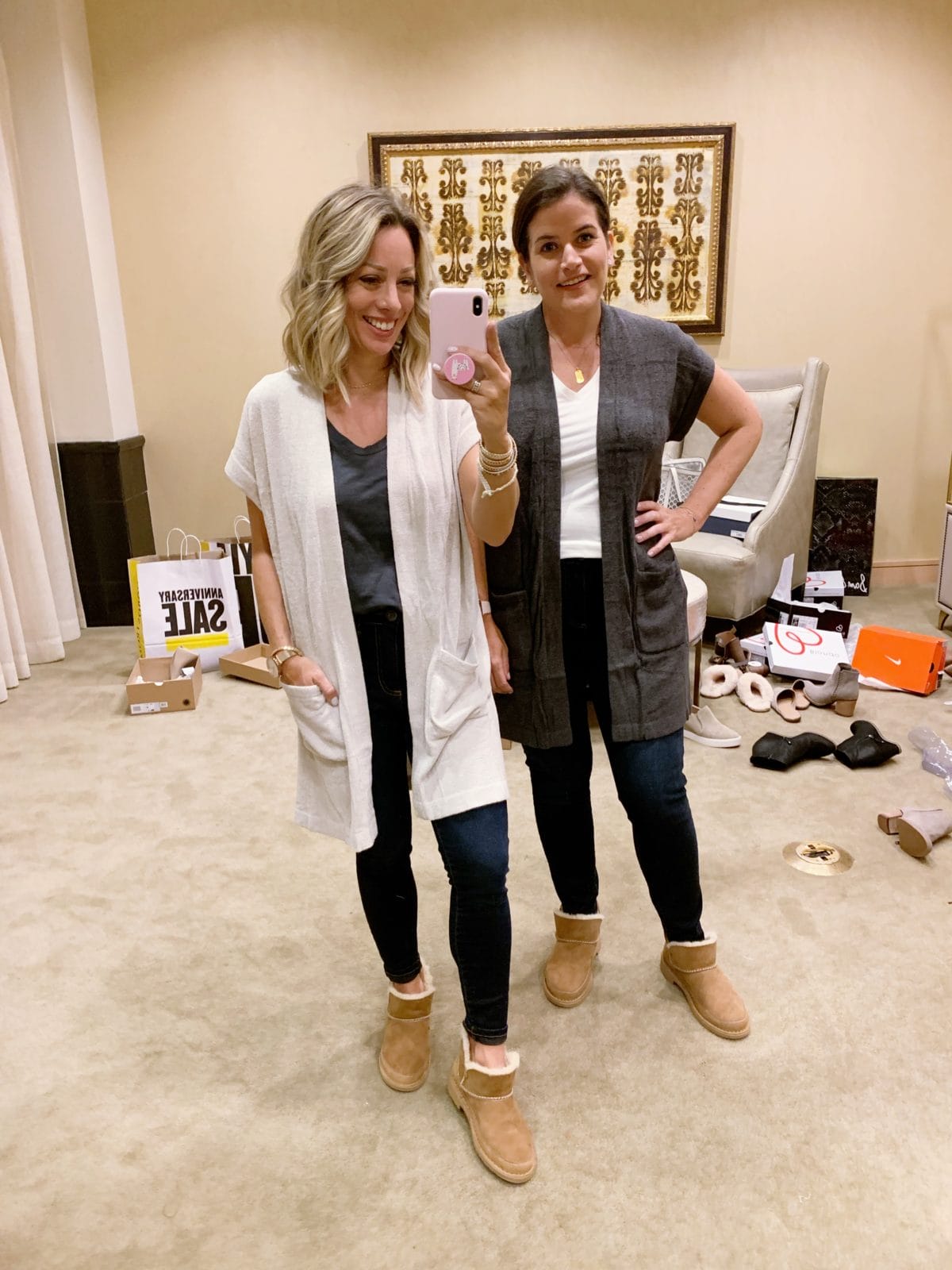 Nordstrom Anniversary Sale - dressing room try-on session with fit tips and sizing recommendations