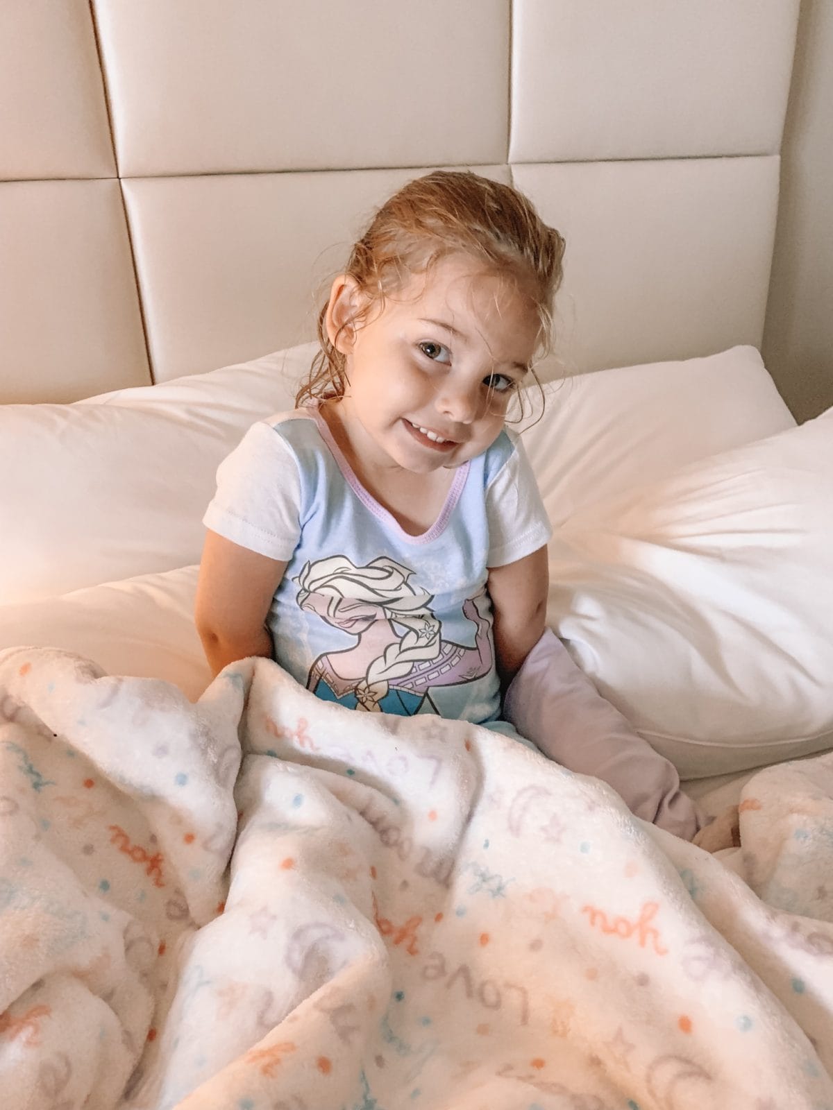 48 Hours in Galveston - toddlers frozen pajamas