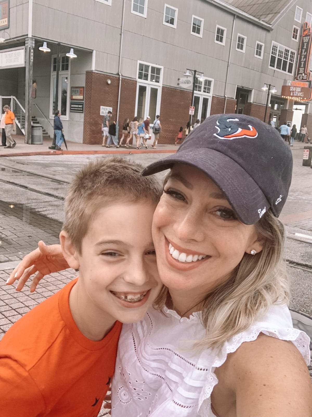 48 Hours in Galveston - mother-son selfie