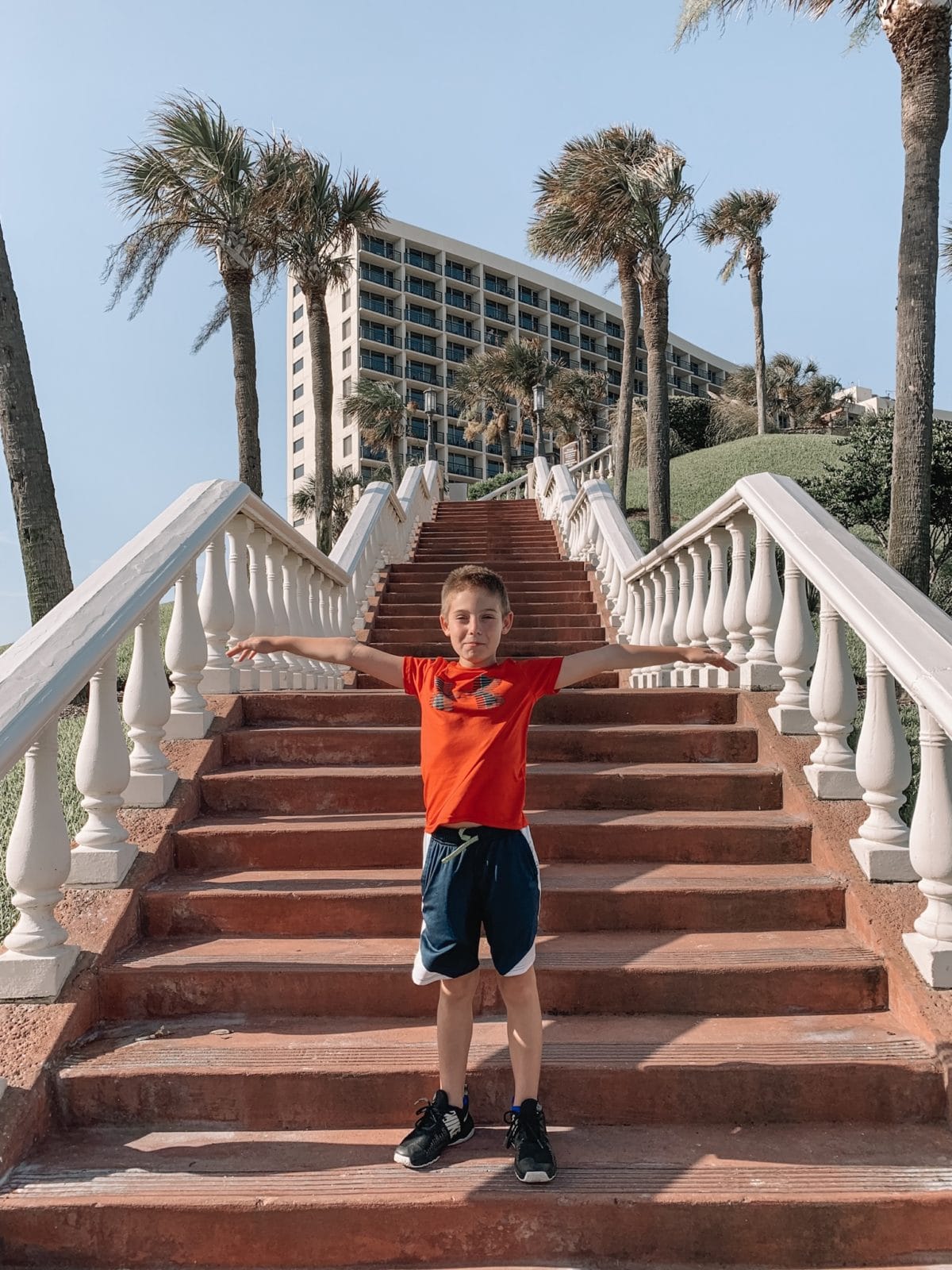 48 Hours in Galveston - underarmour shirt with underarmour shorts