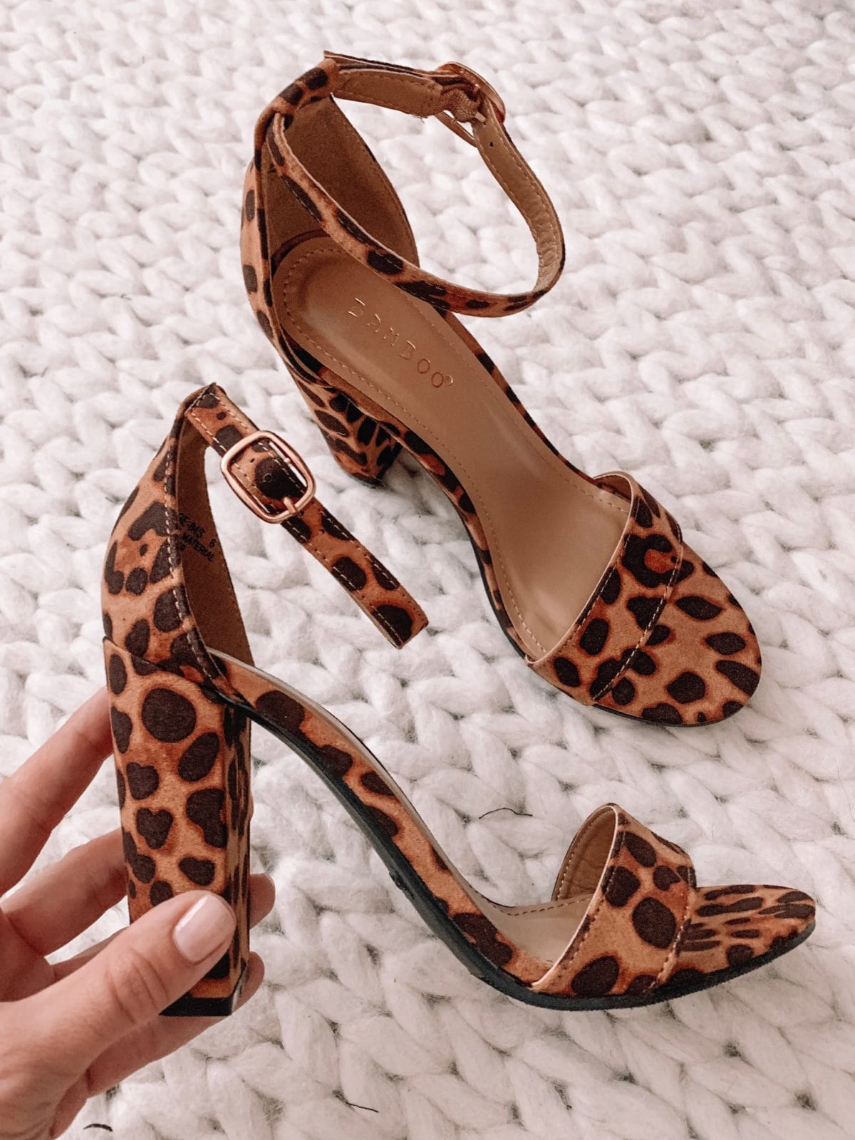 Leopard heels from Amazon