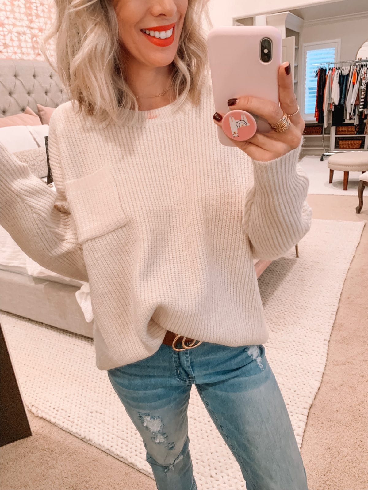 Amazon Prime Fashion-Beige Sweater