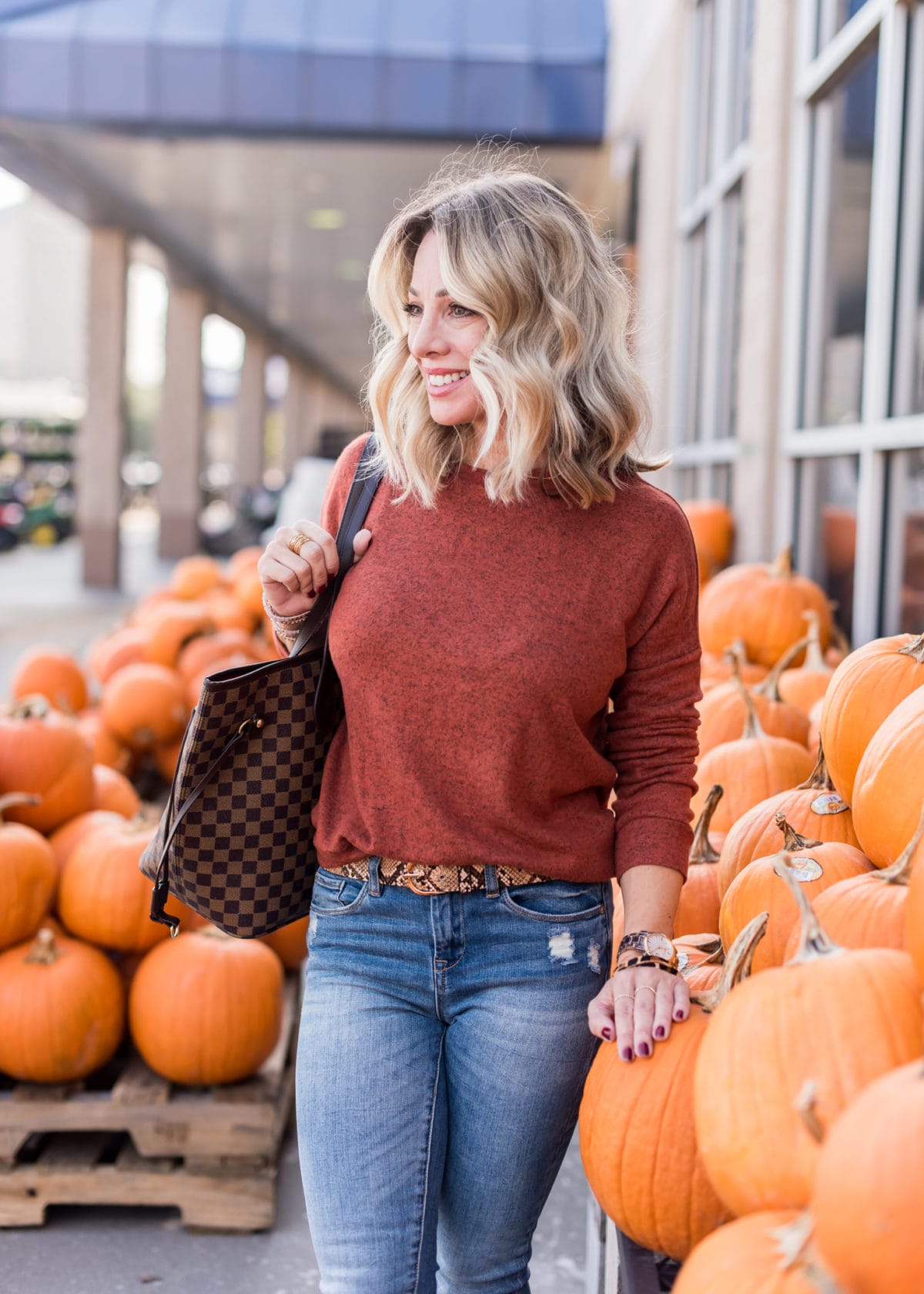 Nordstrom Rack-Sweater, Jeans and Knee Boots 