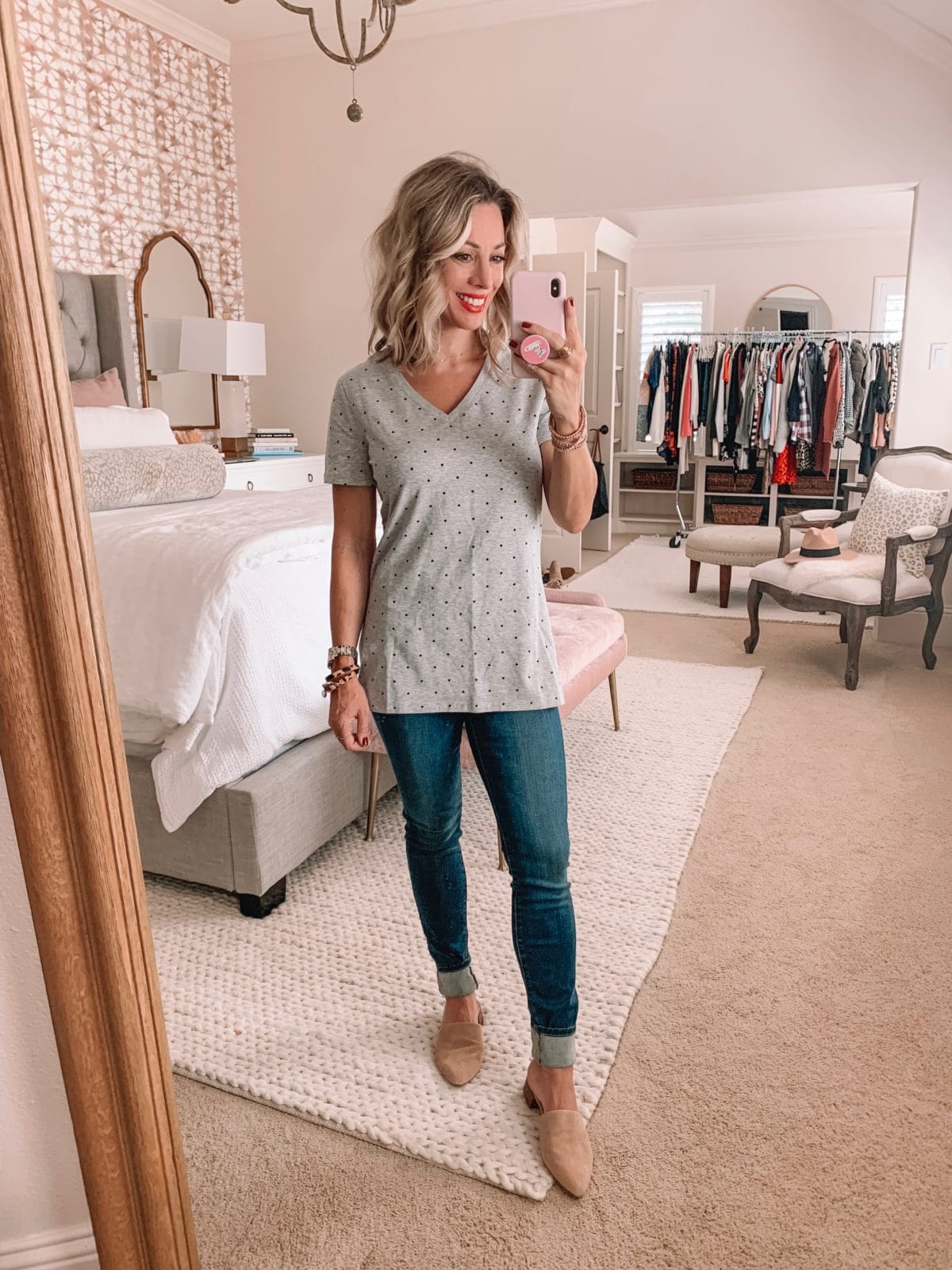 Amazon Prime Fashion- Heart Top and Jeans 