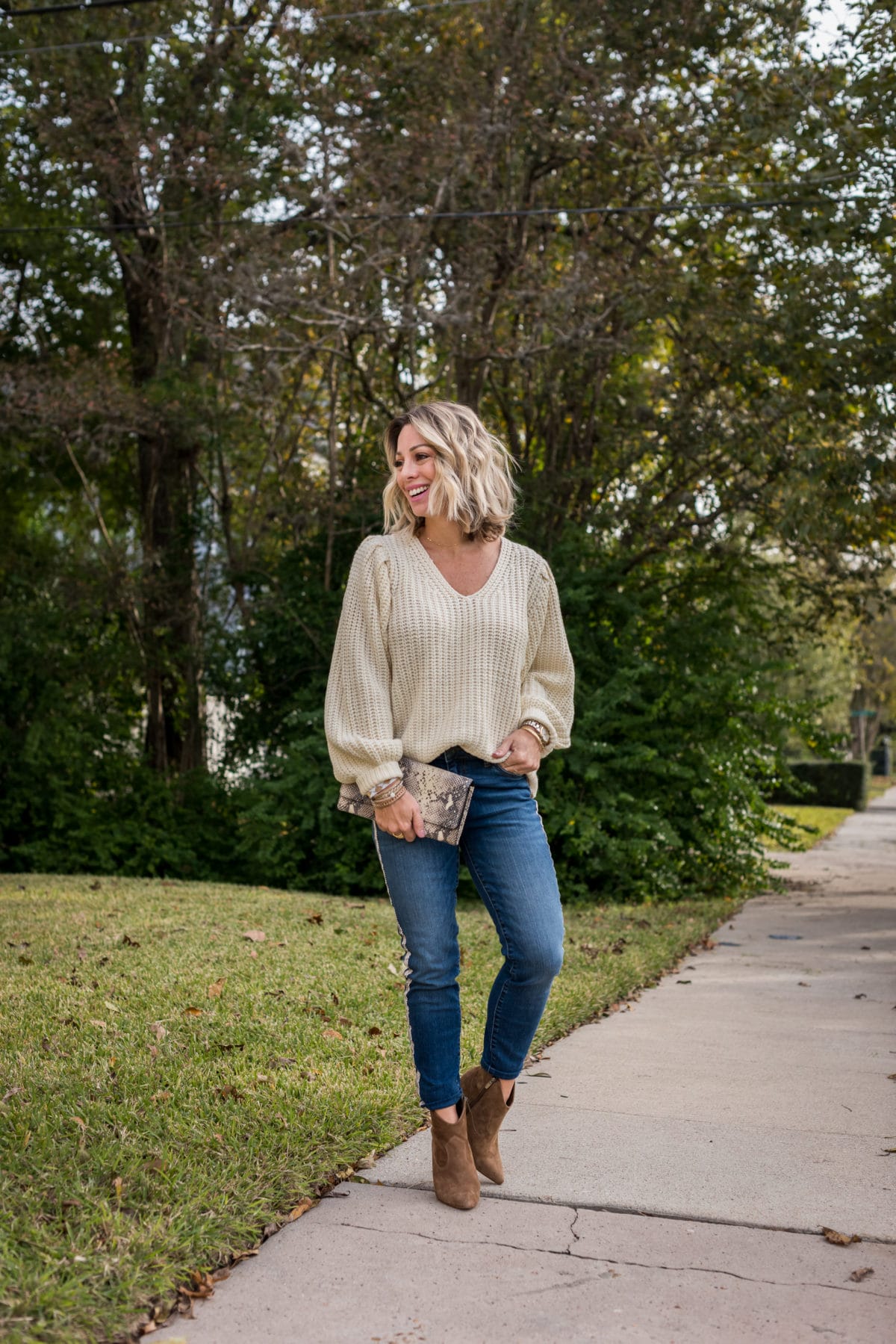 Fall Outfit jeans and sweater