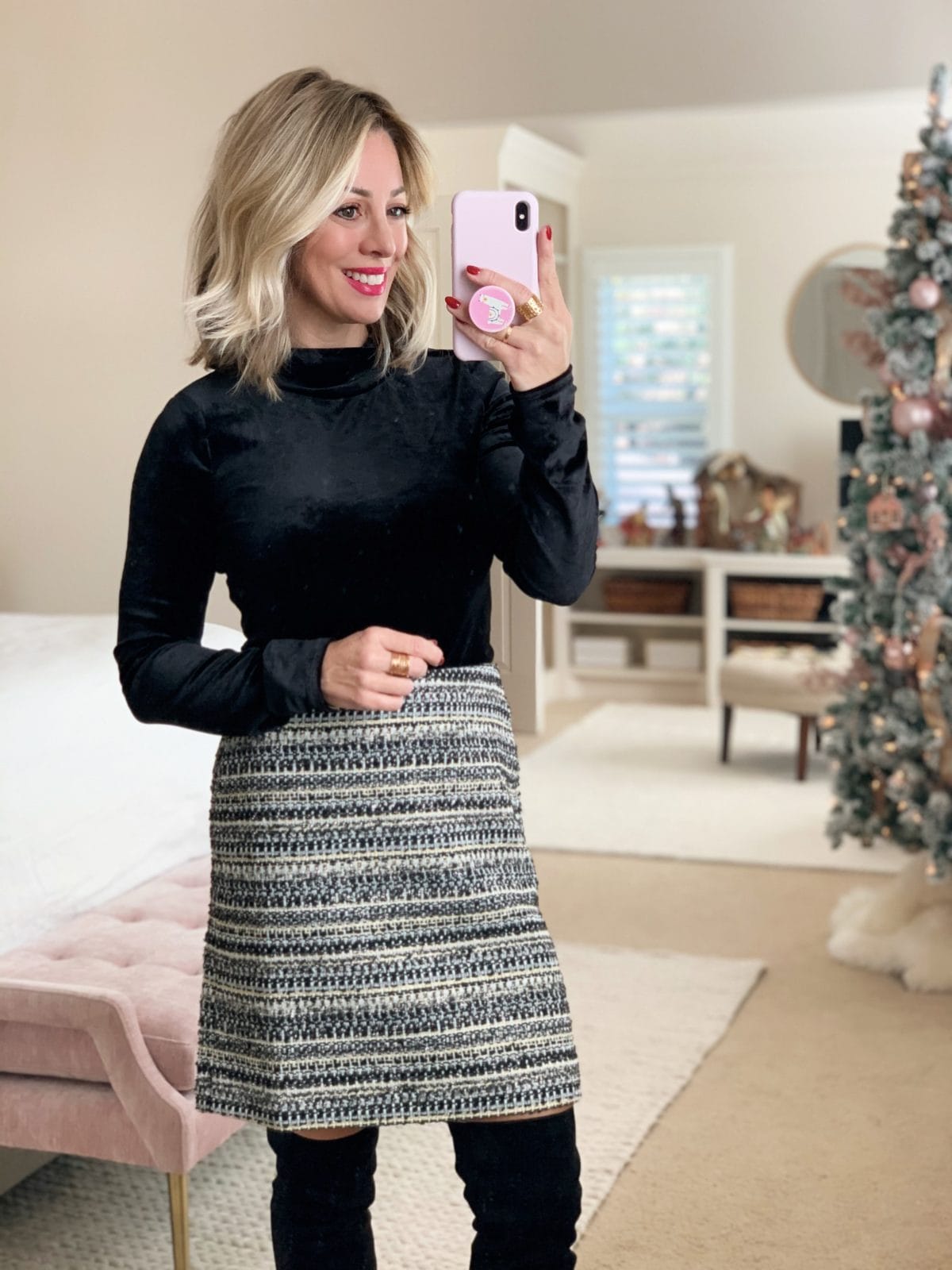 LOFT tweed skirt 