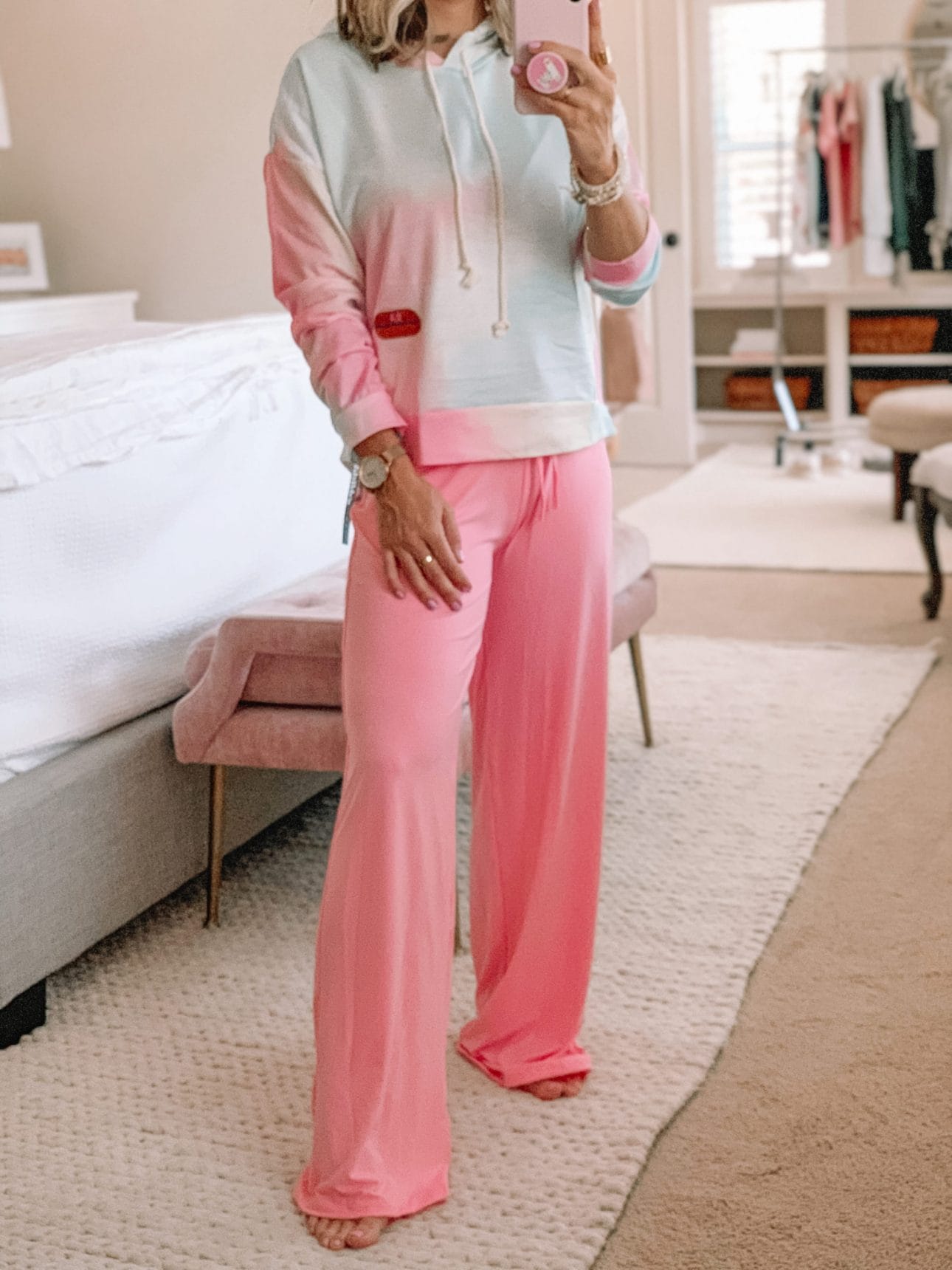 Amazon Haul - Pink Tie Dye Hoodie, Pink Lounge Pants