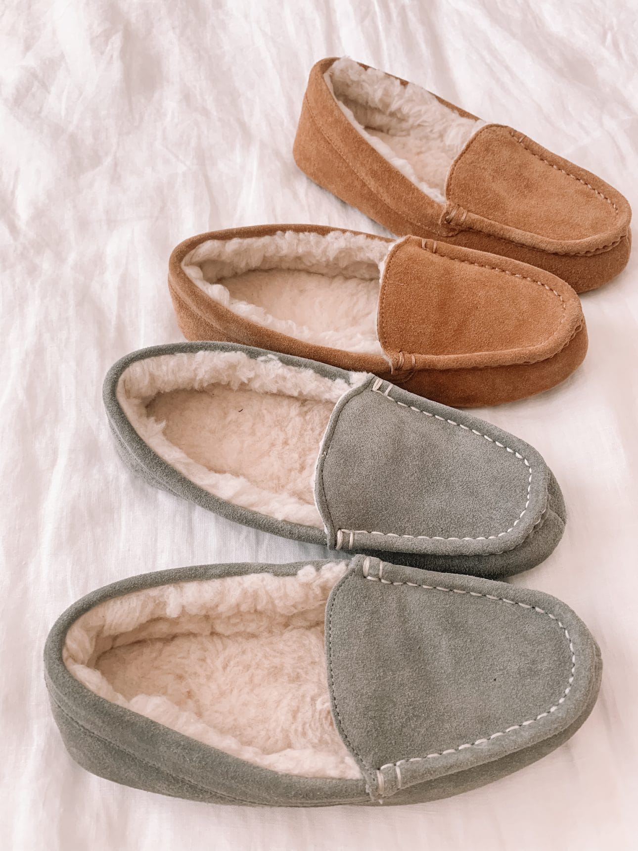 Amazon Haul - Brown Moccasin Slipper, Grey Moccasin Slippers