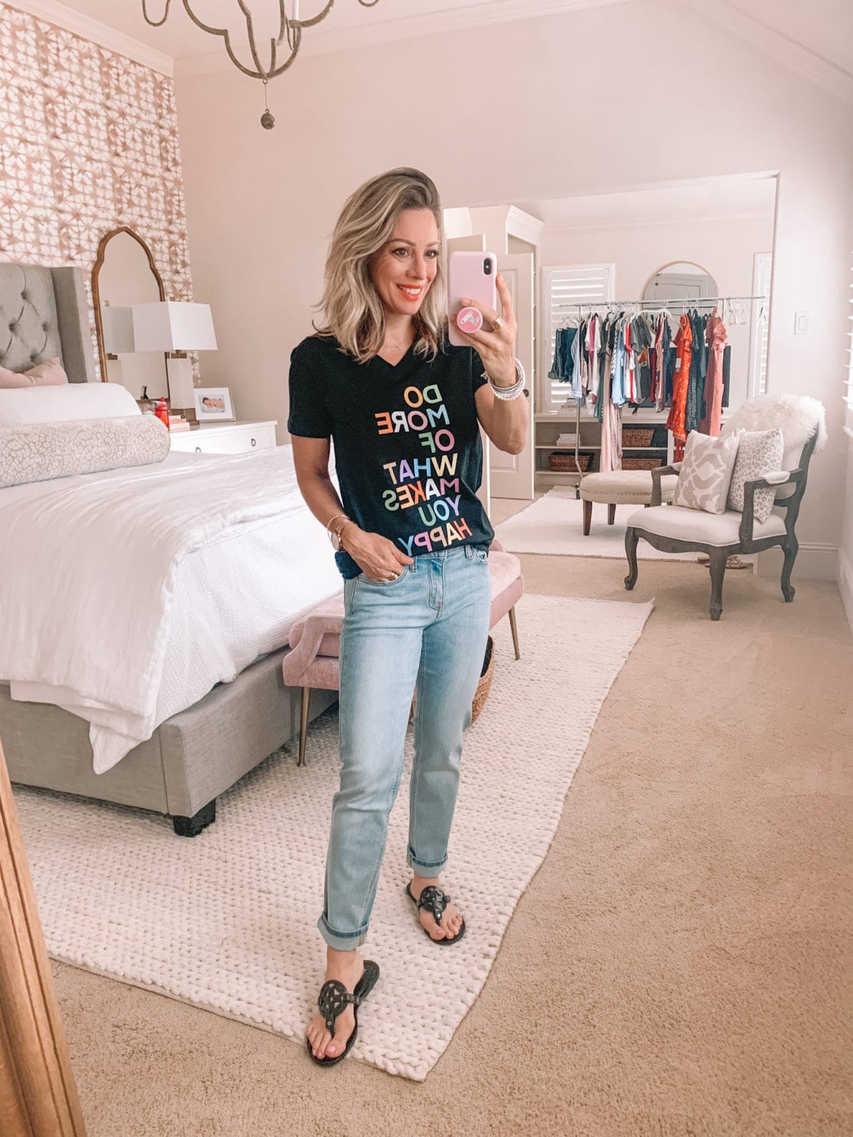 Amazon Fashion Finds, Graphic Tee, Jeans, Sandals