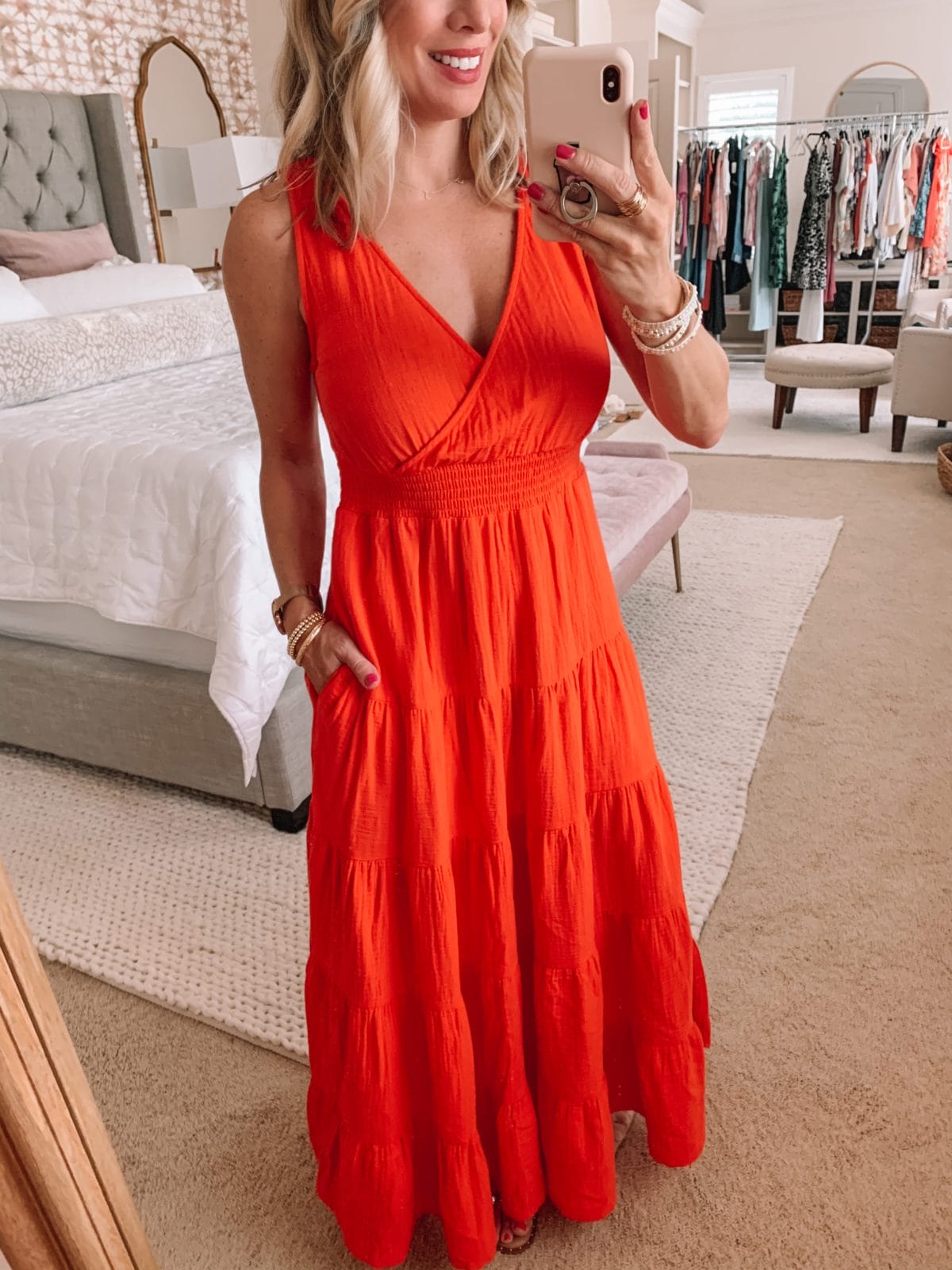 Target burnt orange sales dress